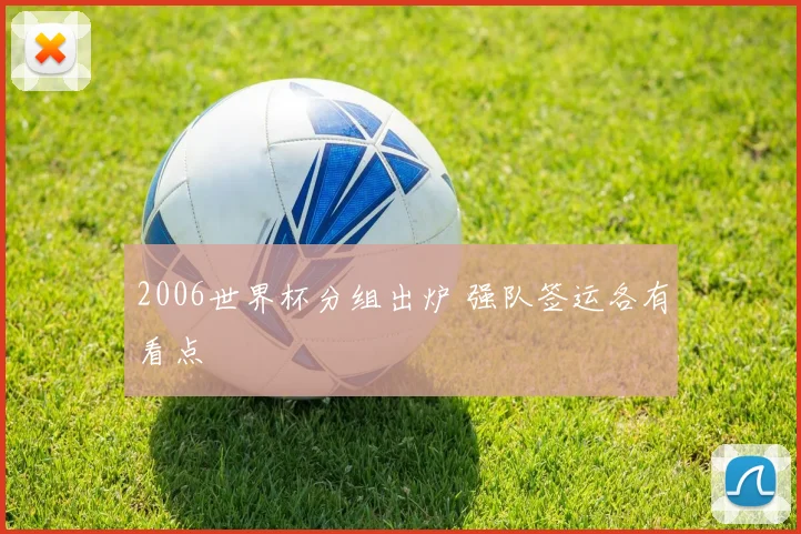 2006世界杯分组出炉 强队签运各有看点